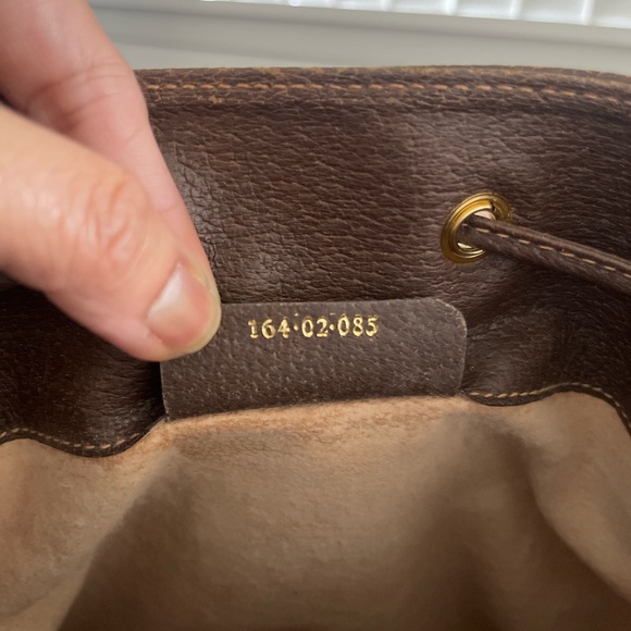 🔥EUC Gucci Brown and Cream Shoulder Bag with Monogram Pattern - Picture 10 of 10